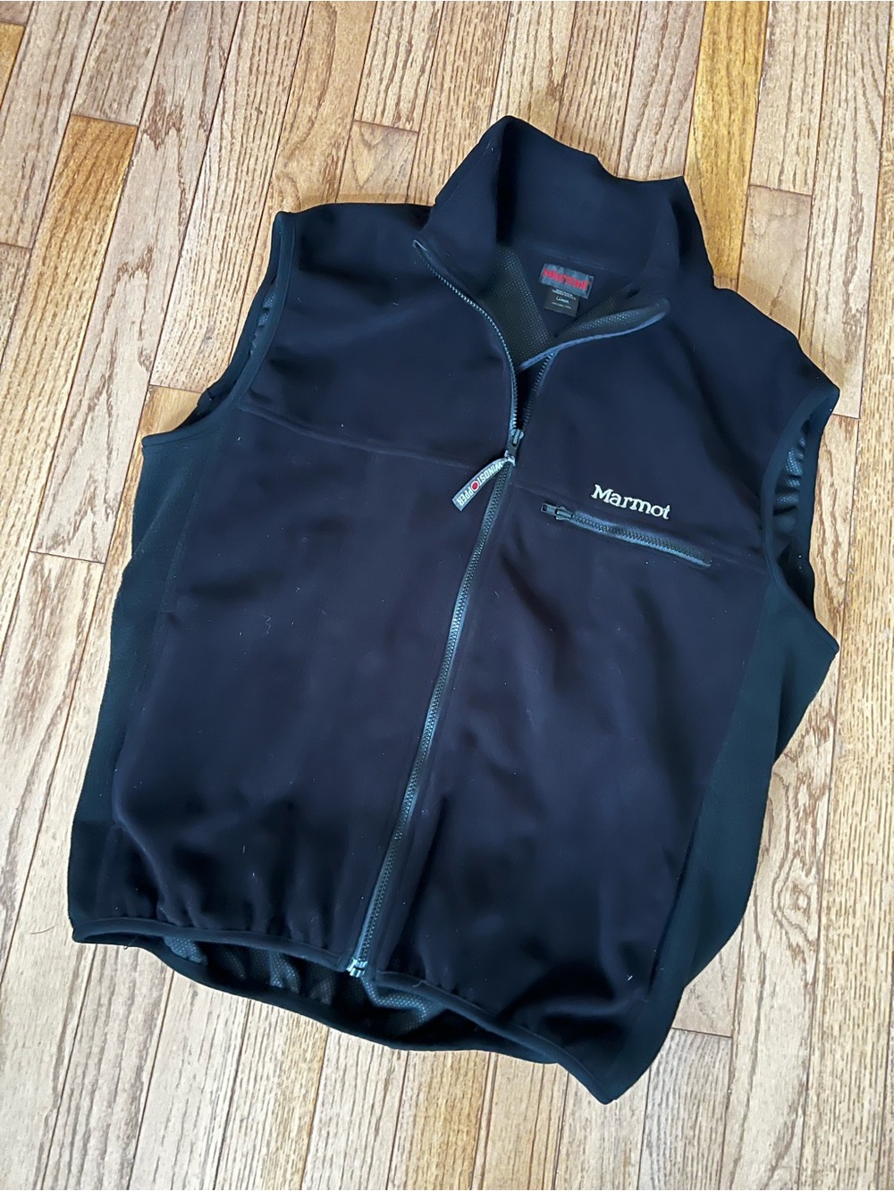 Vintage 90s Marmot Gore Windstopper Fleece Vest Men’s L USA Made 8710N Black